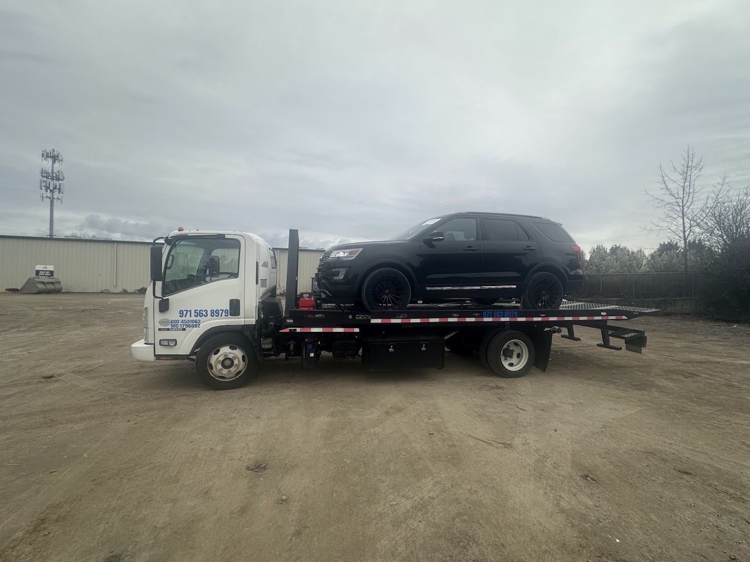 MRPL Towing with a light-duty vehicle on site