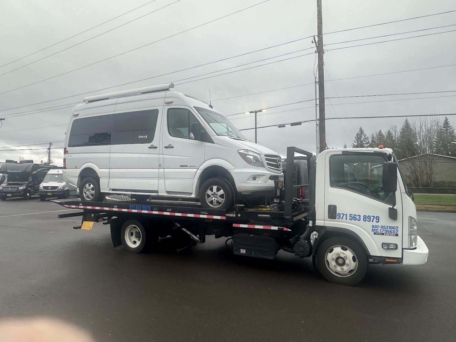 MRPL Towing truck ready for dispatch